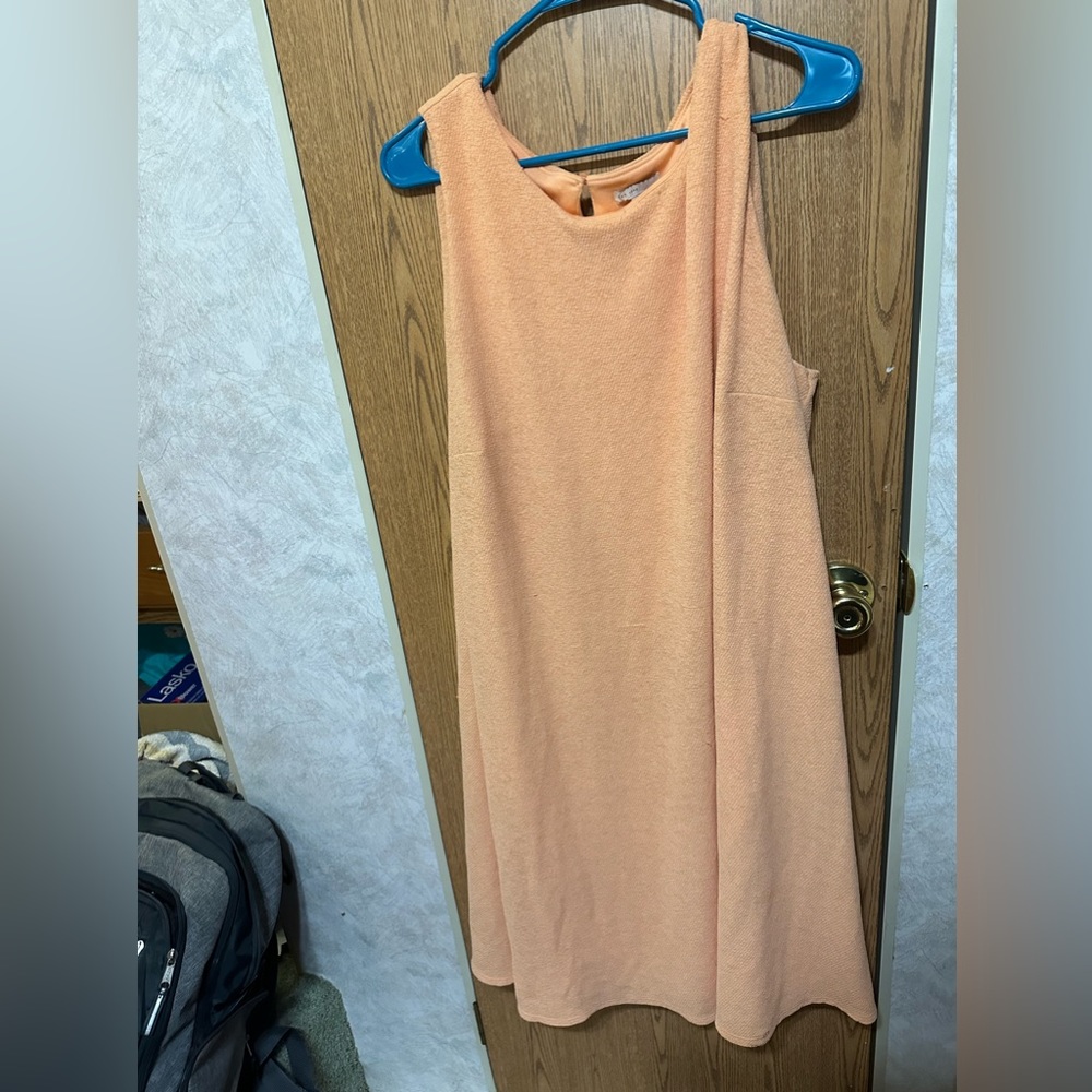Peach summer dress